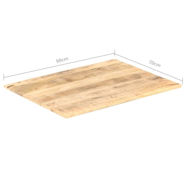 bordplade 15-16 mm 90x70 cm massivt mangotræ
