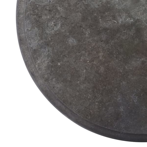 bordplade Ø40x2,5 cm marmor sort