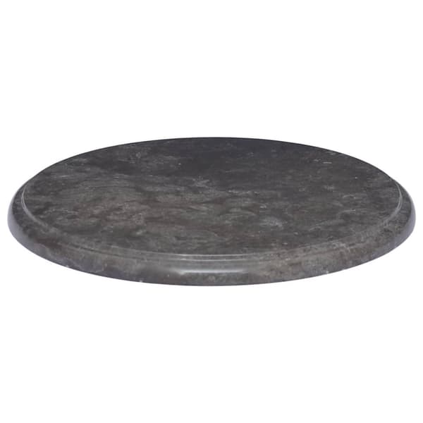 bordplade Ø40x2,5 cm marmor sort