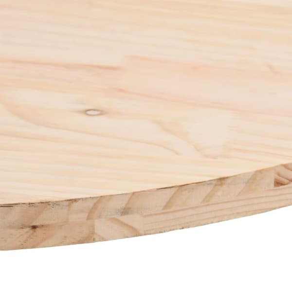 Bordsskiva 100x50x2,5 cm oval massiv furu