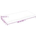 Miniatyrbillede 8 af 9: bordplade 100x50x(2-4) cm behandlet massivt egetræ lysebrun