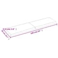 Miniatyrbillede 6 af 10: bordplade 160x50x(2-4) cm behandlet massivt egetræ lysebrun