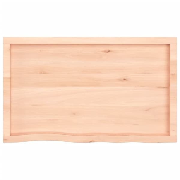 bordplade 100x60x(2-6) cm ubehandlet massivt egetræ