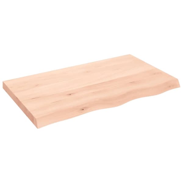 bordplade 100x60x(2-6) cm ubehandlet massivt egetræ