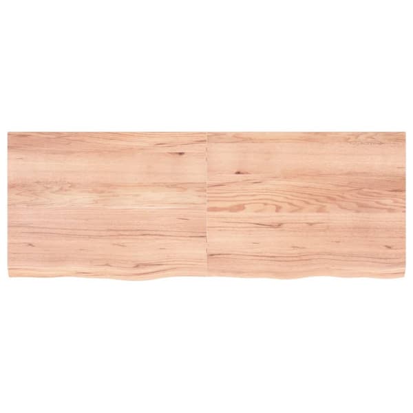 Bordsskiva ljusbrun 160x60x(2-4) cm behandlad massiv ek