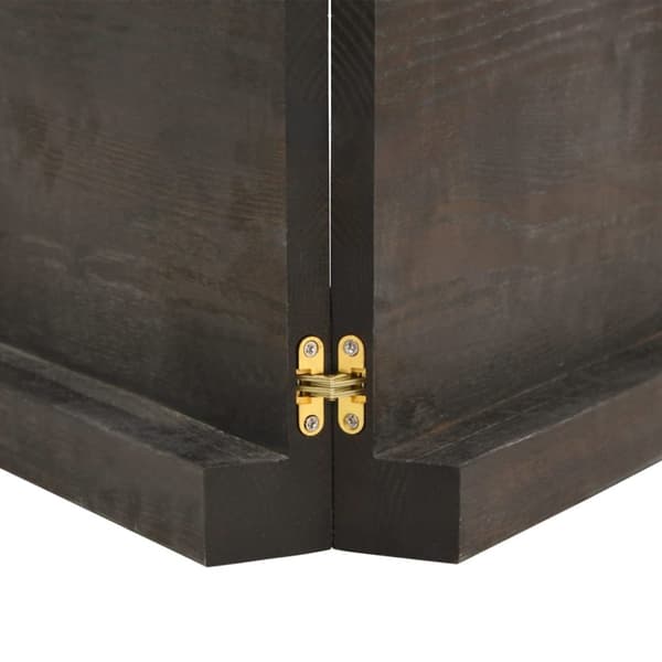 Bänkskiva badrum mörkbrun 140x30x(2-6) cm behandlat massivt trä