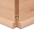 Miniatyrbillede 5 af 9: bordplade 180x50x(2-4) cm behandlet massivt egetræ lysebrun