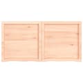 Miniatyrbillede 4 af 10: bordplade 120x60x(2-6) cm ubehandlet massivt egetræ