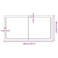 Miniatyrbillede 10 af 10: bordplade 120x60x(2-6) cm ubehandlet massivt egetræ