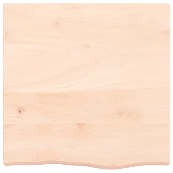 bordplade 60x60x(2-6) cm ubehandlet massivt egetræ