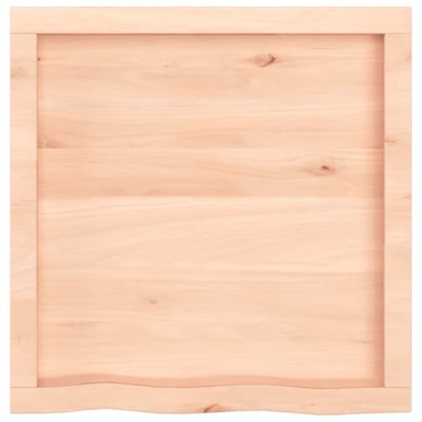 bordplade 60x60x(2-6) cm ubehandlet massivt egetræ