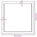 Miniatyrbillede 9 af 9: bordplade 60x60x(2-6) cm ubehandlet massivt egetræ