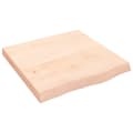 Miniatyrbillede 2 af 9: bordplade 60x60x(2-6) cm ubehandlet massivt egetræ