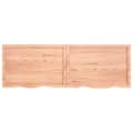 Miniatyrbillede 4 af 10: bordplade 180x60x(2-4) cm behandlet massivt egetræ lysebrun