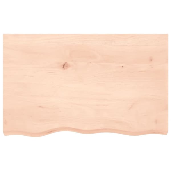 bordplade 80x50x(2-4) cm ubehandlet massivt egetræ