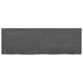 Miniatyrbillede 3 af 10: bordplade 120x40x(2-4) cm behandlet massivt egetræ mørkebrun
