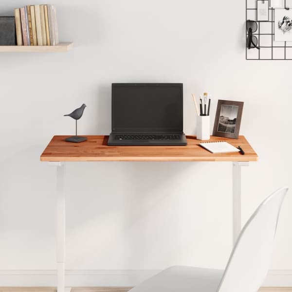 bordplade 80x40x1,5 cm rektangulær massivt bøgetræ