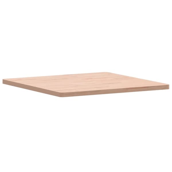 bordplade 70x70x2,5 cm firkantet massivt bøgetræ
