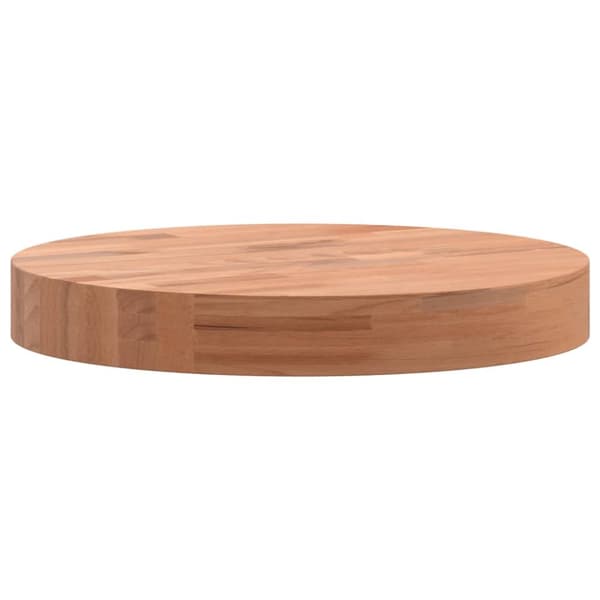 Bordsskiva Ø30x4 cm rund massivt bokträ