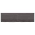 Miniatyrbillede 3 af 10: bordplade 180x50x(2-6) cm behandlet massivt egetræ mørkebrun