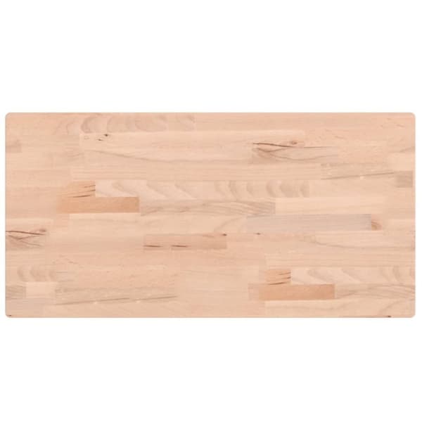 Bänkskiva för badrum 80x40x2,5 cm massivt bokträ