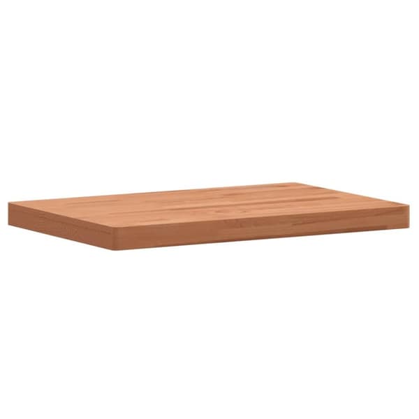Bänkskiva för badrum 80x40x4 cm massivt bokträ
