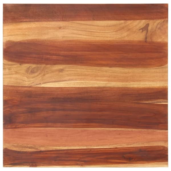 Bordsskiva i massivt sheshamträ 15-16 mm 70x70 cm