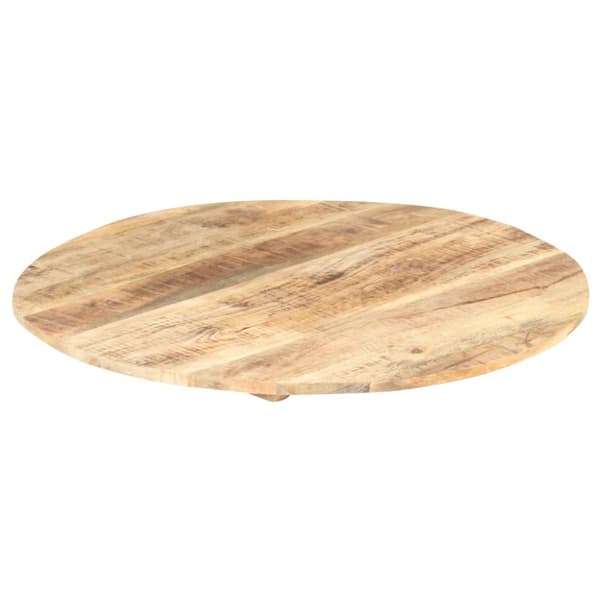 bordplade 15-16 mm rund 70 cm massivt mangotræ