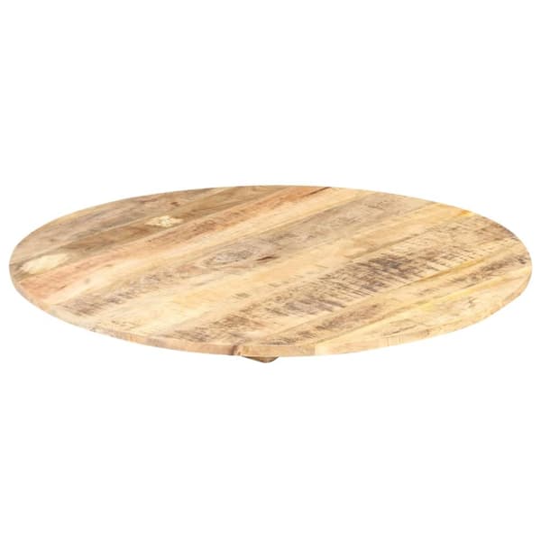 bordplade 15-16 mm rund 70 cm massivt mangotræ