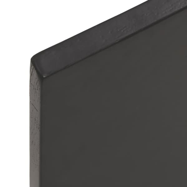 Bordsskiva mörkbrun 100x40x2 cm behandlad massiv ek