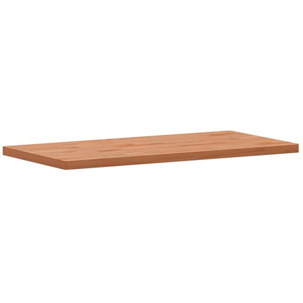 bordplade 80x40x2,5 cm rektangulær massivt bøgetræ