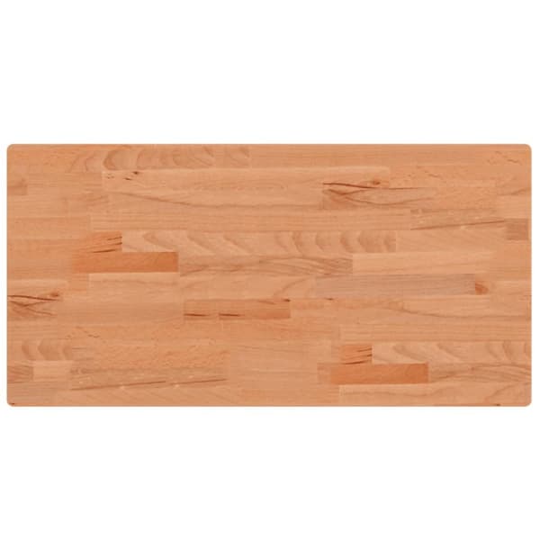 bordplade 80x40x2,5 cm rektangulær massivt bøgetræ