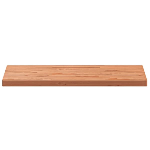 bordplade 100x50x4 cm rektangulær massivt bøgetræ