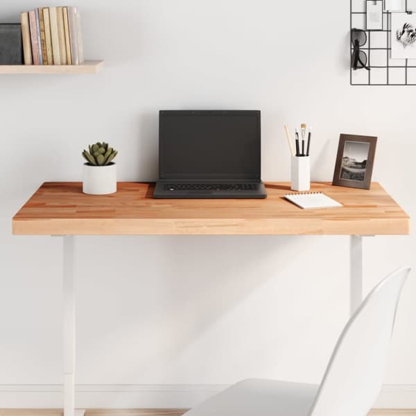 bordplade 100x60x4 cm rektangulær massivt bøgetræ