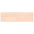 Miniatyrbillede 2 af 10: bordplade 140x40x(2-6)cm naturlig kant ubehandlet massivt træ