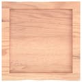 Miniatyrbillede 4 af 9: bordplade 40x40x(2-4) cm naturlig kant behandlet træ lysebrun