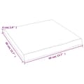 Miniatyrbillede 8 af 9: bordplade 40x40x(2-4) cm naturlig kant behandlet træ lysebrun