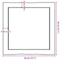Miniatyrbillede 9 af 9: bordplade 40x40x(2-4) cm naturlig kant behandlet træ lysebrun