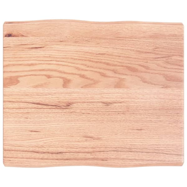 Pöytälevy ruskea 60x50x(2-4)cm käsitelty täystammi elävä reuna