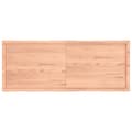 Miniatyrbillede 5 af 10: bordplade 160x60x(2-6) cm naturlig kant behandlet træ lysebrun