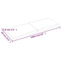 Miniatyrbillede 10 af 10: bordplade 160x60x(2-6) cm naturlig kant behandlet træ lysebrun