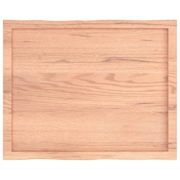 Pöytälevy ruskea 80x60x(2-6)cm käsitelty täystammi elävä reuna