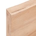 Miniatyrbillede 5 af 10: bordplade til badeværelse 200x50x(2-6) cm massivt træ lysebrun