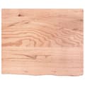 Miniatyrbillede 3 af 9: bordplade 60x50x(2-6) cm behandlet massivt egetræ lysebrun