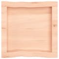 Miniatyrbillede 3 af 9: bordplade 40x40x(2-6)cm naturlig kant ubehandlet massivt træ
