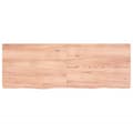 Miniatyrbillede 3 af 9: bordplade 140x50x(2-6) cm behandlet massivt egetræ lysebrun