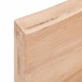 Miniatyrbillede 4 af 9: bordplade 140x50x(2-6) cm behandlet massivt egetræ lysebrun