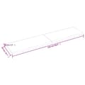 Miniatyrbillede 6 af 10: bordplade 220x50x(2-6) cm behandlet massivt egetræ lysebrun