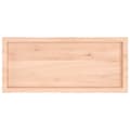 Miniatyrbillede 5 af 10: bordplade 100x40x(2-6)cm naturlig kant ubehandlet massivt træ