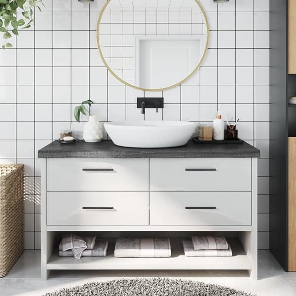 Bänkskiva badrum mörkbrun 100x40x(2-6) cm behandlat massivt trä